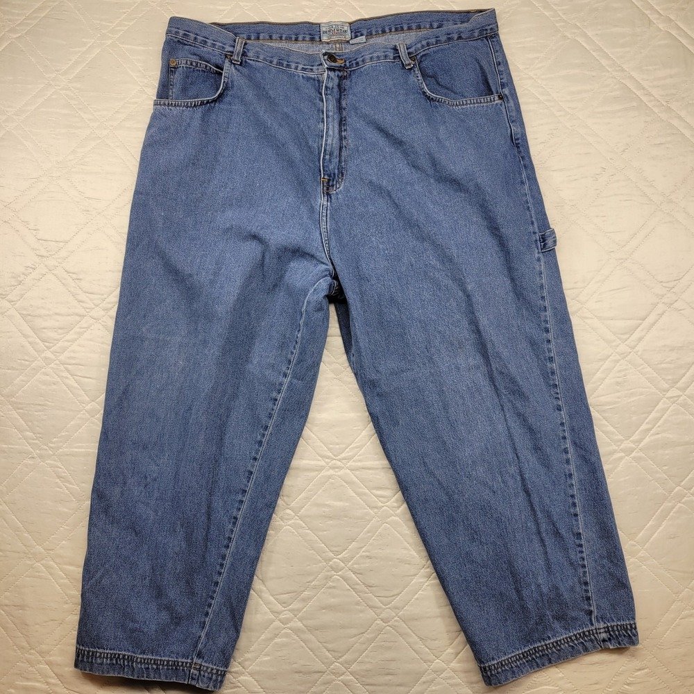 AJS Denim Wear 100%‎ cotton carpenter blue jeans size 22W